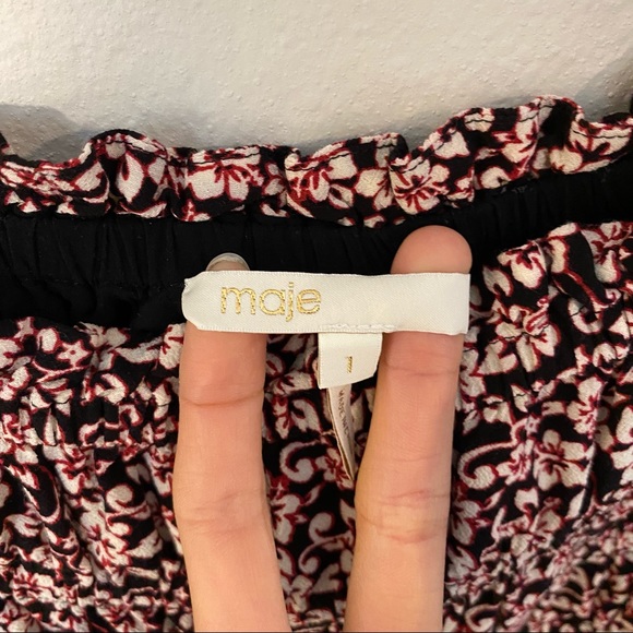 Maje Floral Mini Dress - Picture 3 of 4